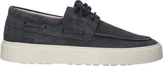 Blackstone Schoenen, Heren, Blauw, 44 EU, Leer, Boulevard Sneaker