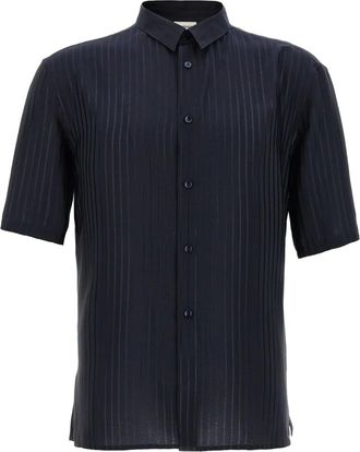 Saint Laurent Gestreept overhemd - Blauw