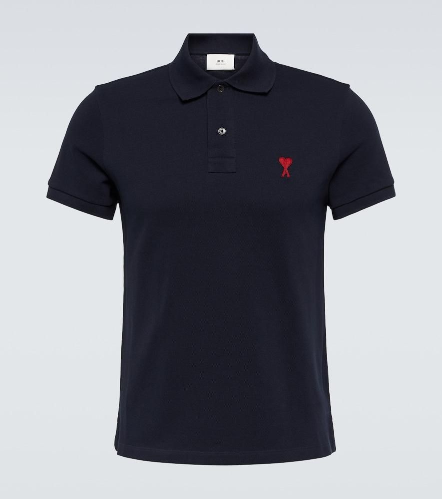 Tシャツ・カットソー Ami Khaki Polo Shirt With Button Placket Tシャツ・カットソー Ami Khaki Polo Shirt With Button Placket