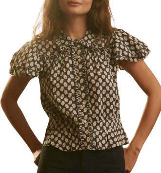The Great. Womens The Gardenia Top In Mini Evening Daisy