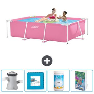 Intex Piscina Con Estructura Rectangular - 220x150x60 Cm - 7-piezas Scb130