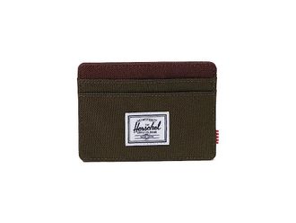 Herschel Charlie Cardholder Wallet Handbags Ivy Green/Chicory Coffee