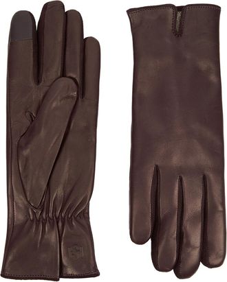 Handsome Stockholm Essentials Leather Gloves - Burgundy - M
