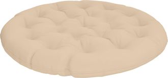 vidaXL Coj&iacute;n Para Silla Papasan Vianen 100% Poli&eacute;ster Crema Vidaxl