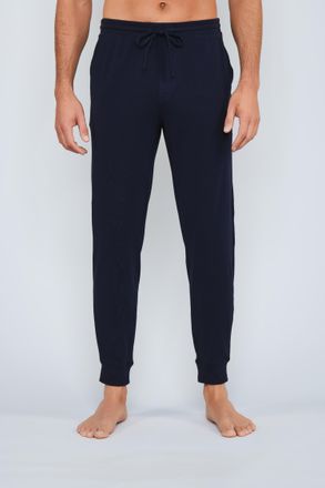 Joop Jogger Pants JOOP Comfort, Herren, Gr. L, N-Gr, blau, Obermaterial: 95% Baumwolle, 5% Elasthan, unifarben, Basic lang, Hosen Jogger Pants, Tunnelzug, 