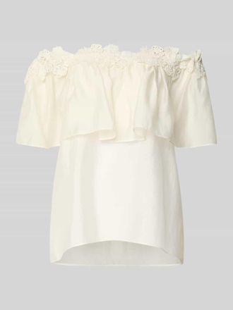 Copenhagen Muse Regular Fit Bluse im Off-Shoulder-Look Modell MOLLY in Offwhite, Gr&ouml;&szlig;e L