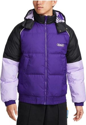 Nike LeBron color block puffer jacket Purple DQ6141-547