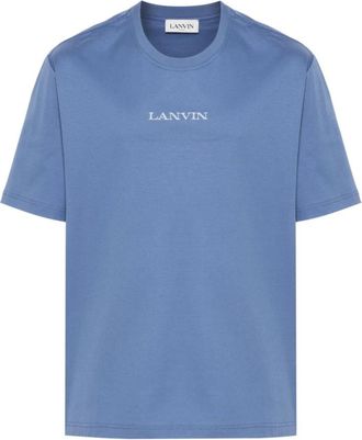 Lanvin Cotton Jersey T-Shirt - Heren - T-shirts - Blauw - L - Katoen - Tops