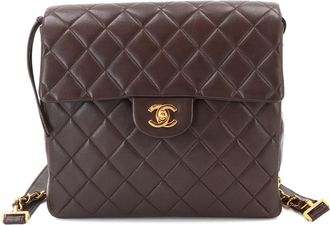Chanel Brown Leather Backpack (Pre-Owned)