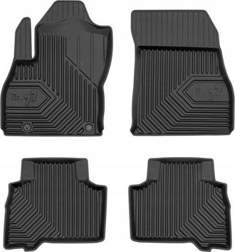 OEM Fiat Qubo 2009-2019 Alfombras De Goma Canal 77