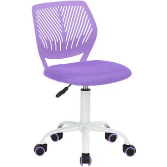 Furniture R FurnitureR CARNATION Desk Chair Home Office Swivel Mesh Seat,Hallow Purple