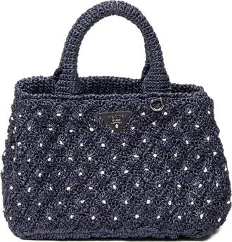 Prada Borsa tote alluncinetto - Blu
