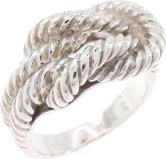 Herm&egrave;s Silver 925 Band Ring (Pre-Owned)