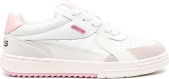 Palm Angels Palm University low-top sneakers - women - Leather/Leather/Polyester/Rubber - 6 - White
