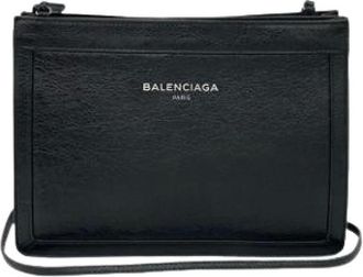 Balenciaga Pre-owned Cross Body Bags, female, Black, Size: ONE SIZE Pre-owned Vintage Pochette Shoulder Bag