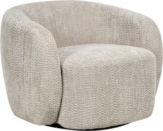 Beliani Sill&oacute;n giratorio Tela Beige