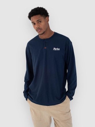 Hurley Hurley Merchant Henley Longsleeve blau