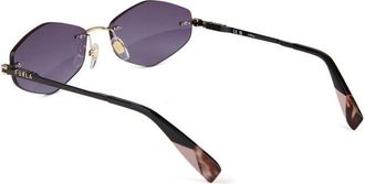 Furla Womens Sunglasses Polished Rose Gold Metal Eyewear