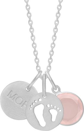 Frk. Lisberg Accessoires, Dames, Grijs, M, Combination Necklace 6500-925-feets