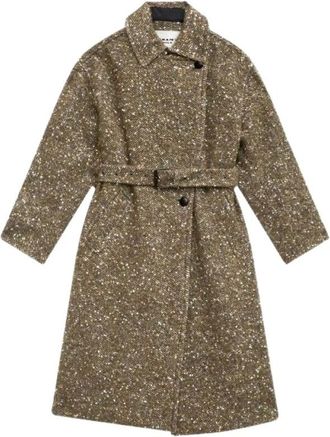 Isabel Marant Cappotto - Dames - Mantels - Bruin - Maat: M