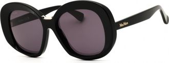 Max Mara MM0087 01A Shiny Black/Smoke