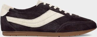 Vince La Runner Calf Hair Slip-On Sneakers