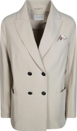 Circolo 1901 Giacca DP Felpa Regular - Dames - Blazers - Beige - XS - Jassen
