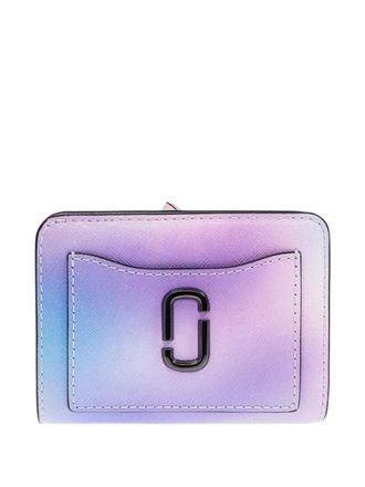 Marc Jacobs Snapshot Airbrush wallet - women - Saffiano Leather - One Size - Purple