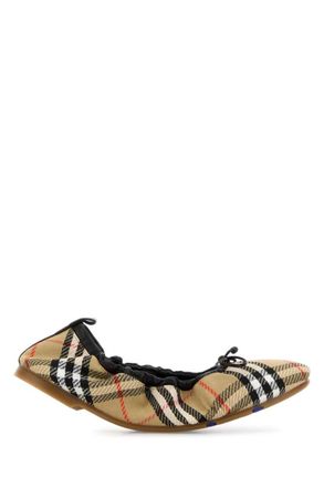 Burberry Multi Color Check Ballet Flats
