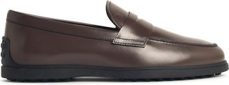 Tod's Brown Leather Loafers