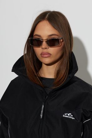 Balenciaga Rectangular Sunglasses With Slightly Rounded Corners, Unisex, Grey