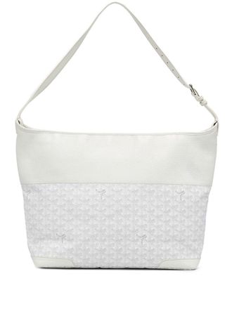 Goyard 2013 Goyardine Grenadine hobo bag - White