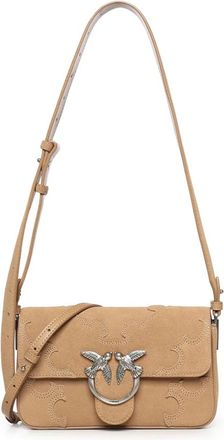 Pinko Shoulder Bags, female, Beige, Size: ONE SIZE Love Bag