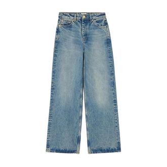 Ganni Straight Jeans, female, Blue, Size: W27 L33 Tint Rigid Izey Jeans