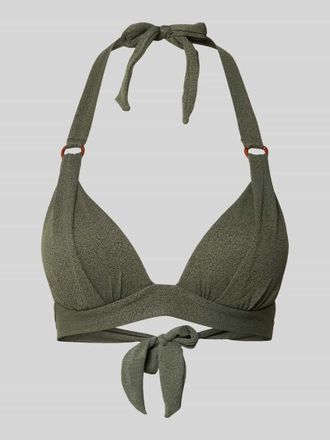 Banana Moon Banana Moon Bikini-Oberteil mit Label-Detail Modell MAHO in Khaki, Gr&ouml;&szlig;e XXL