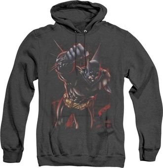Gildan Batman Crimson Knight Adult Heather Hoodie / Hooded Sweatshirt