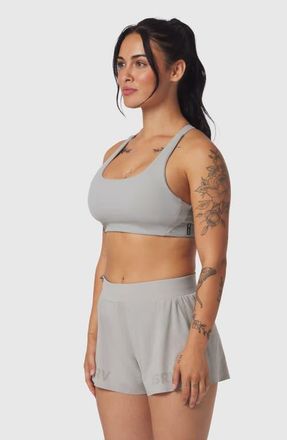 ASRV Lycra Hybrid Sports Bra in Slate Grey at Nordstrom, Size X-Small