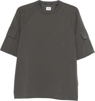 C.P. Company Metropolis Dik T-shirt - Heren - T-shirts - Grijs - M - Katoen - Tops