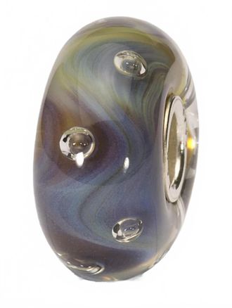 Trollbeads Womens Bubbles Glass Bead Charm In Azure