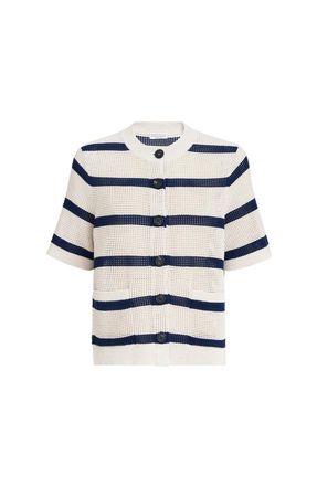 Brunello Cucinelli Striped cardigan in Blue at Nordstrom, Size Xx-Large Eu