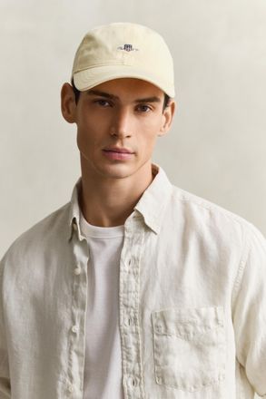 GANT Men Shield Cotton Twill Cap (ONE SIZE) VANILLA YELLOW