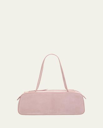 Khaite Simona Zip Suede Shoulder Bag
