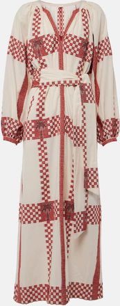 Johanna Ortiz Printed cotton midi dress