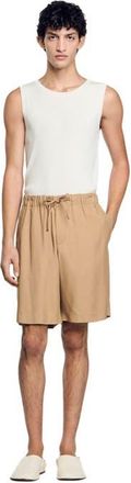 Sandro Floaty Bermuda shorts in Nut at Nordstrom, Size 449 Eu