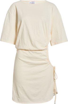 Sanctuary Shirred Side Cover-Up Shirt Dress in Cream at Nordstrom, Size X-Small