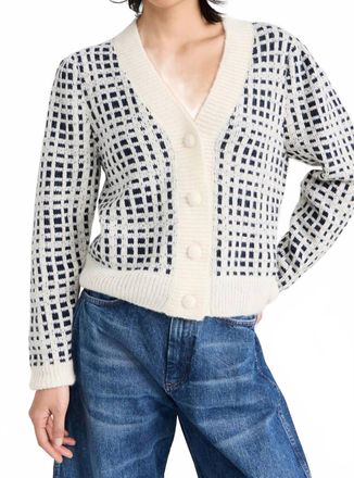 Nation Ltd Inez Femme Cardigan In Prep School Print