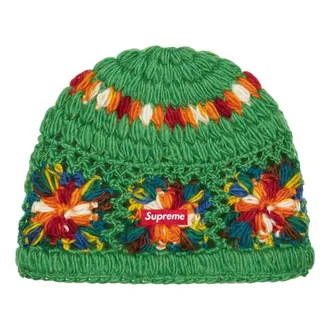 SUPREME Crochet Beanie Green SS25BN12-GREEN