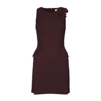 Elisabetta Franchi Dames, Jurken, Bruin, Maat: XS