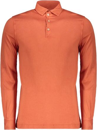 Fedeli Polo Manica Lunga - - Tops - Uomo - Arancione - M