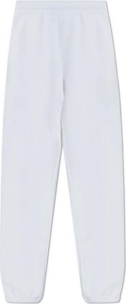 Dolce & Gabbana Trainingsbroeken met logo - Dames - Sweatpants - Wit - 2XS - Katoen - Broeken